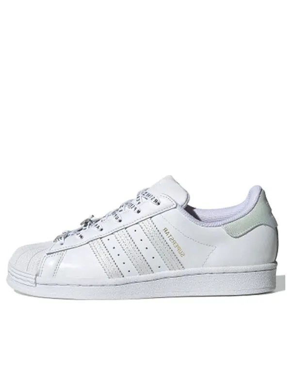 Кроссовки суперзвезда Adidas — изображение 1 из 4, белый/светлый зеленый