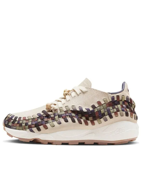 Кроссовки воздушные footscape плетеные Nike — изображение 1 из 4, фиолетовый/бежевый