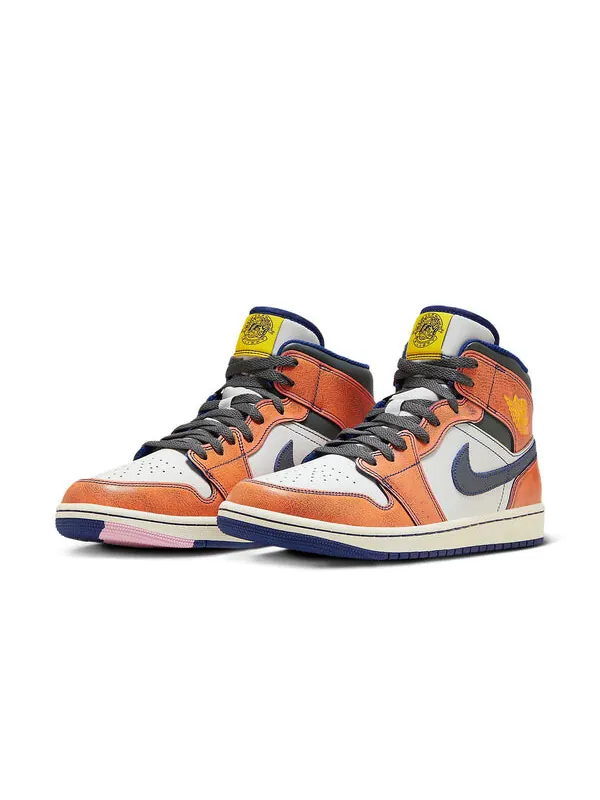 Кроссовки 1 средний размер Air Jordan — изображение 2 из 4, красный/белый