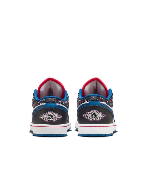 Кроссовки Air Jordan 1 Low 'White Industrial Blue Siren Red' — изображение 4 из 4