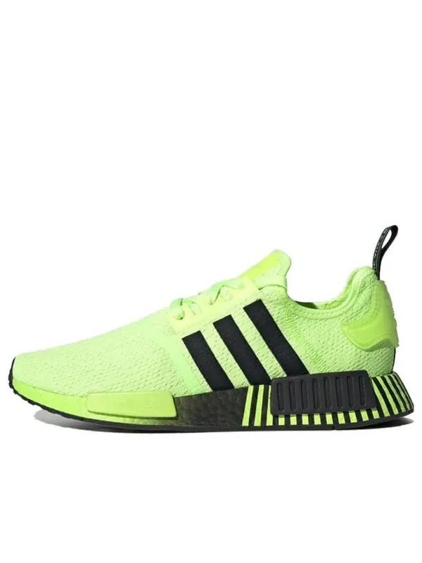 Кроссовки nmd_r1 'glitch - signal green' Adidas — изображение 1 из 4, зеленый