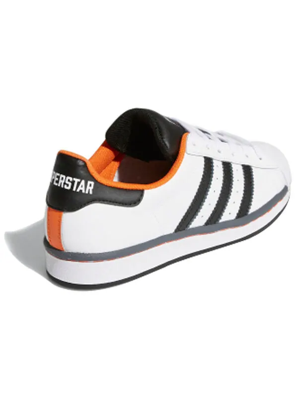 Кроссовки суперзвезда j Adidas — изображение 3 из 4, белый/черный/оранжевый