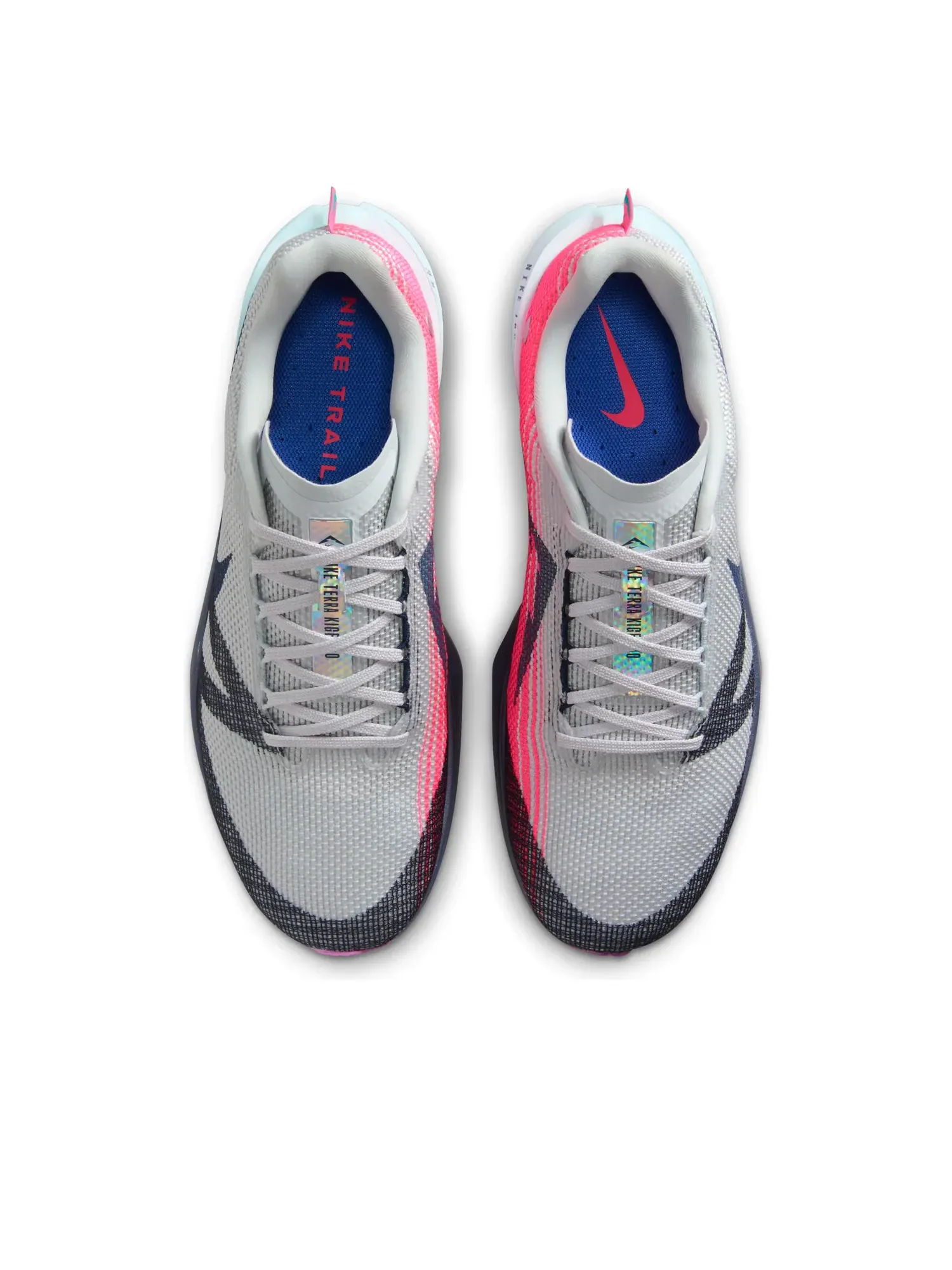 Кроссовки Nike Kiger 10 'Metallic Platinum Midnight Navy Sapphire' — изображение 2 из 6, серый