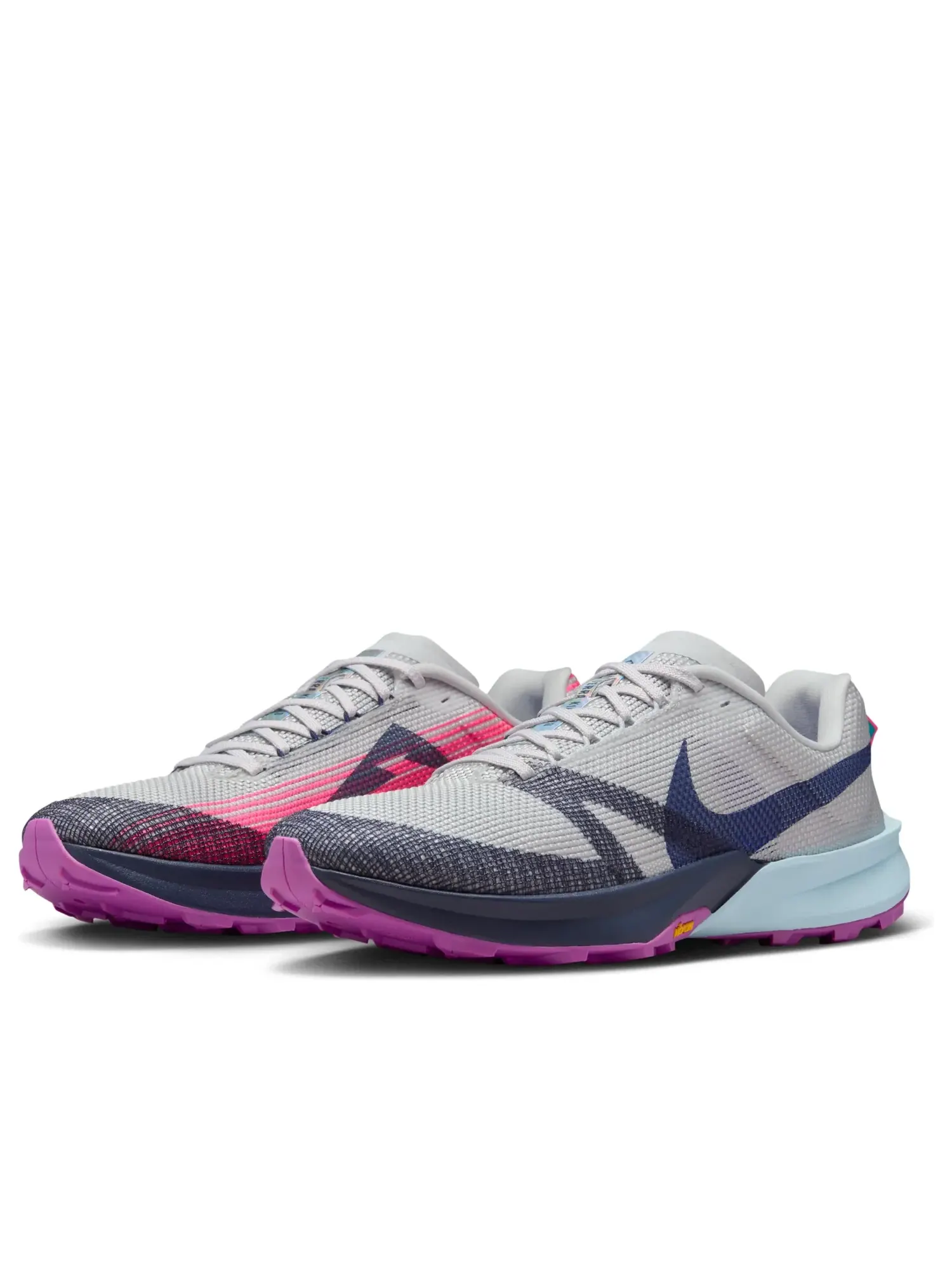 Кроссовки Nike Kiger 10 'Metallic Platinum Midnight Navy Sapphire' — изображение 4 из 6, серый