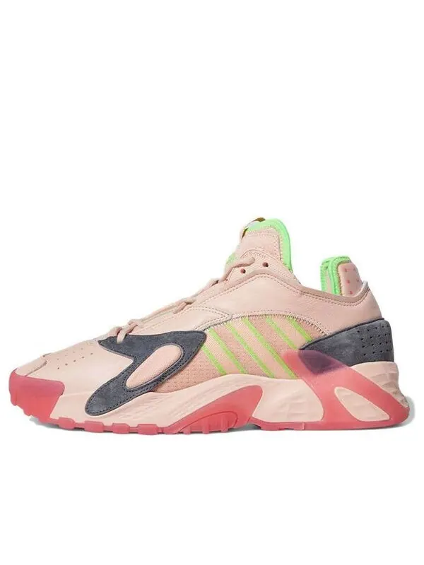 Кроссовки оригинальные стритбол розовые Adidas — изображение 1 из 4, розовый/серый/зеленый