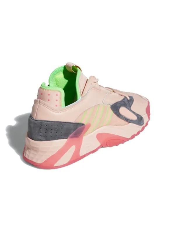 Кроссовки оригинальные стритбол розовые Adidas — изображение 3 из 4, розовый/серый/зеленый