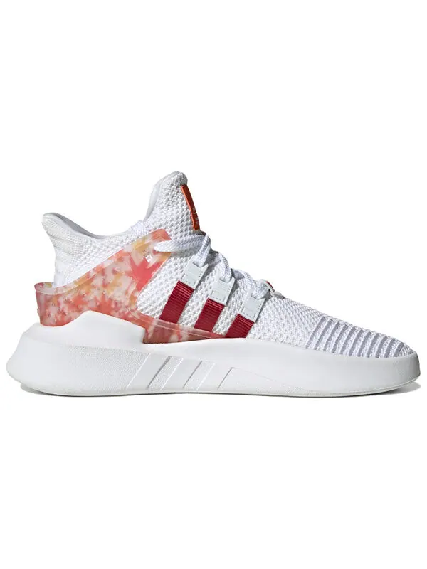 Кроссовки оригиналы eqt bask adv Adidas — изображение 2 из 4, белый/красный/оранжевый