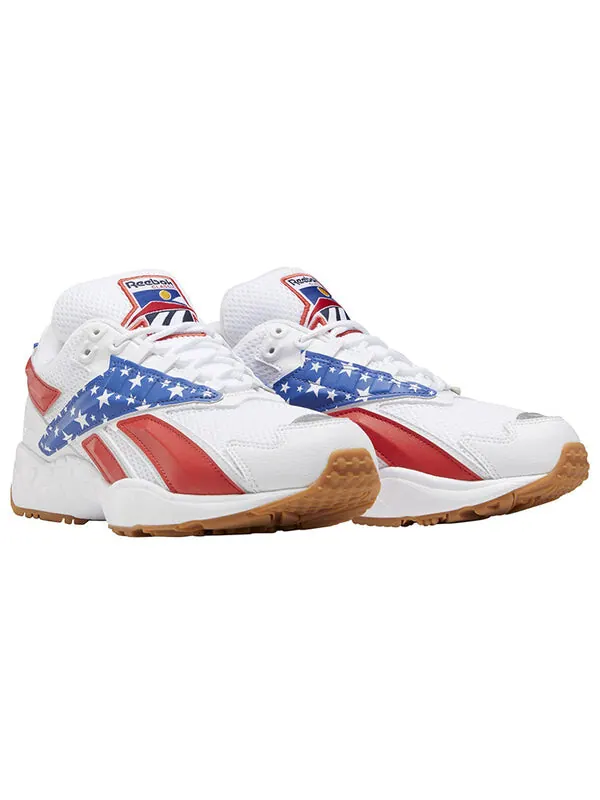 Кроссовки interval 96 'radiant red blue' Reebok — изображение 3 из 4, белый