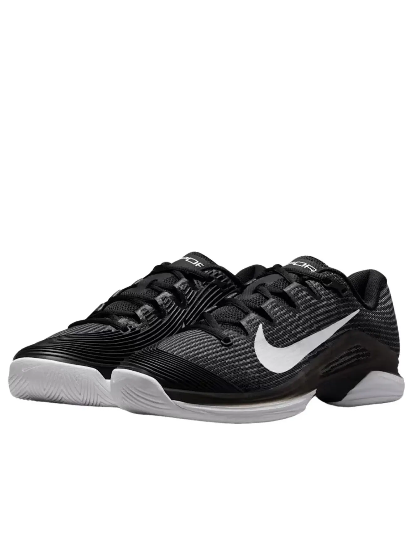Кроссовки (WMNS) Nike Court Air Zoom Vapor 12 HC 'Black Dark Smoke Grey White' — изображение 2 из 6, черный