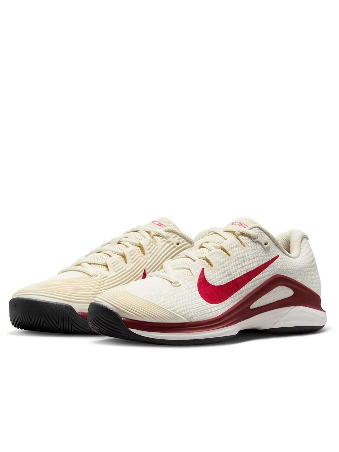 Кроссовки (WMNS) Nike Court Air Zoom Vapor 12 HC 'Pale Ivory Rush Pink Team Red' — изображение 3 из 6, белый