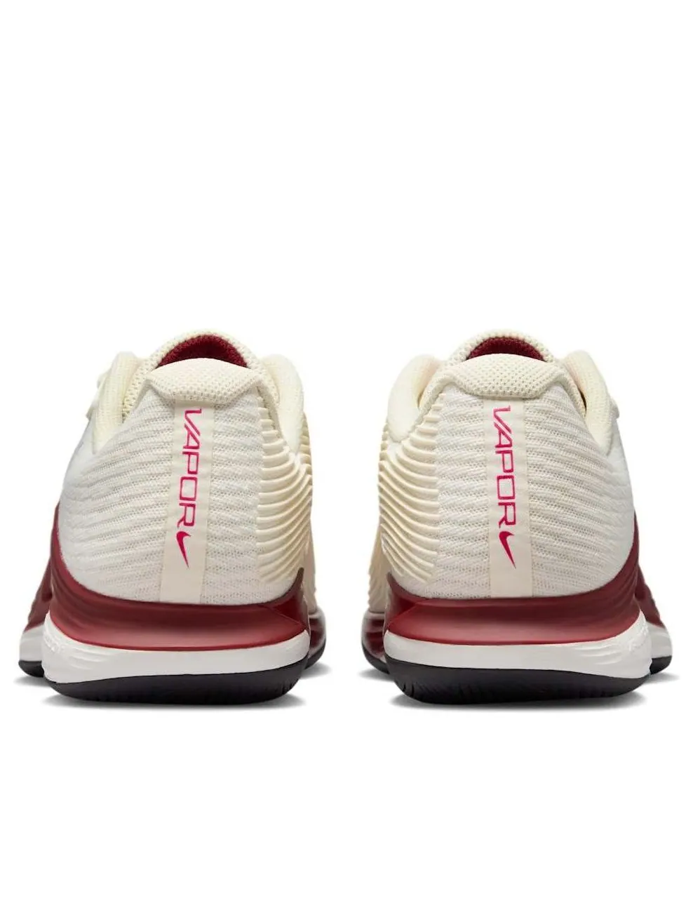 Кроссовки (WMNS) Nike Court Air Zoom Vapor 12 HC 'Pale Ivory Rush Pink Team Red' — изображение 5 из 6, белый