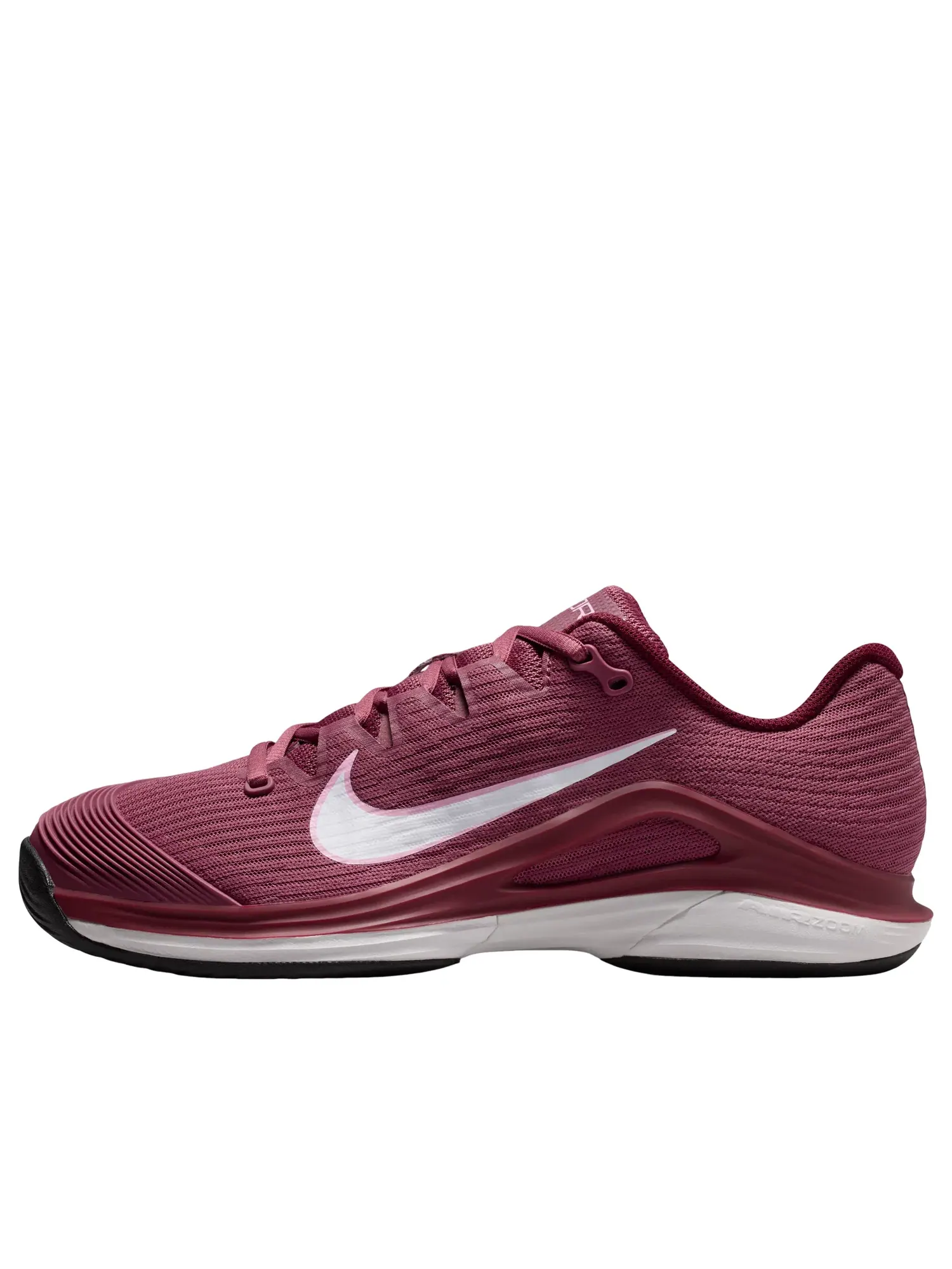 Женские теннисные кроссовки с шнуровкой Nike Vapor 12 Pink Smoke Best Gray — изображение 1 из 6, бордовый