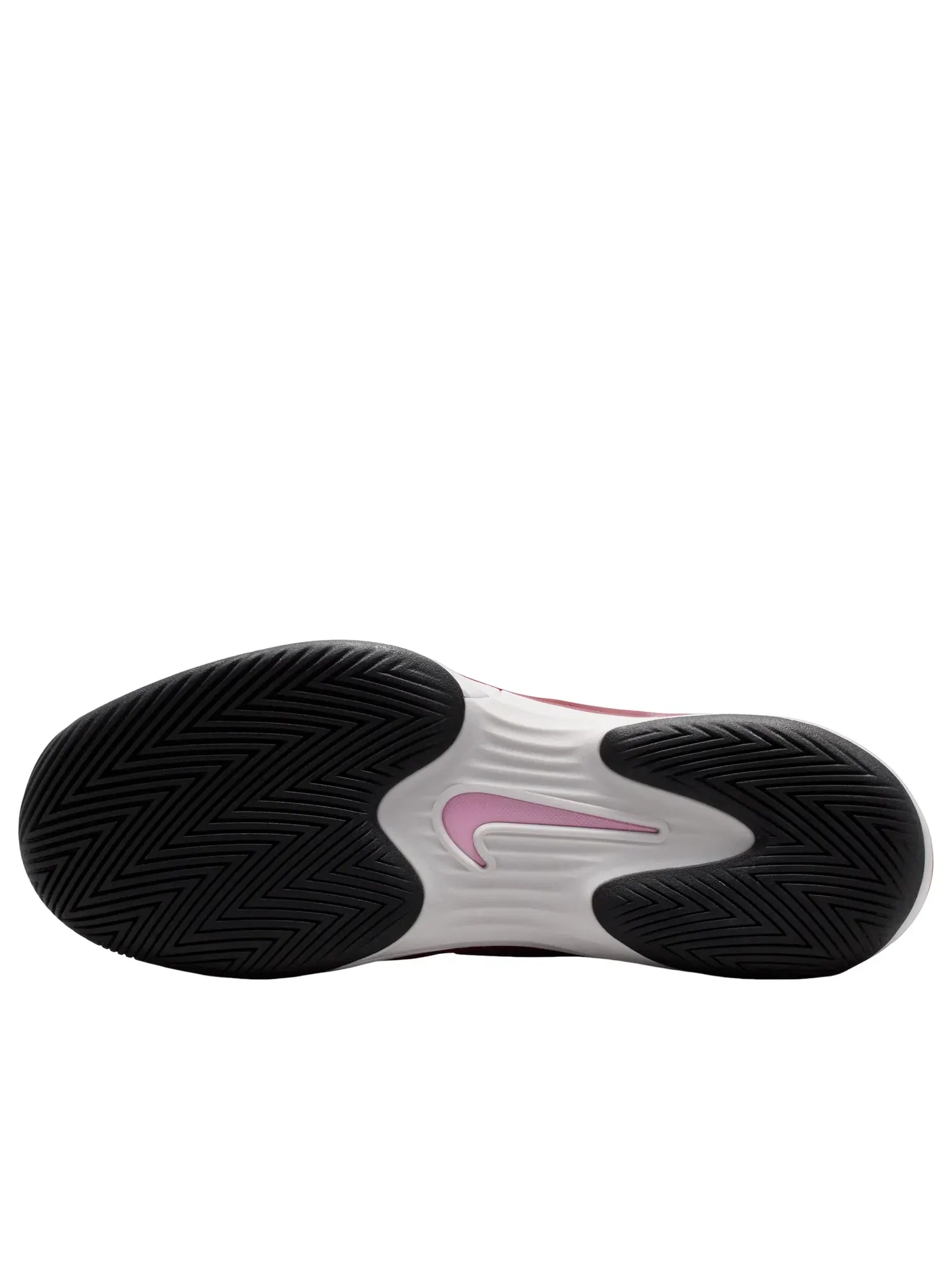 Женские теннисные кроссовки с шнуровкой Nike Vapor 12 Pink Smoke Best Gray — изображение 5 из 6, бордовый