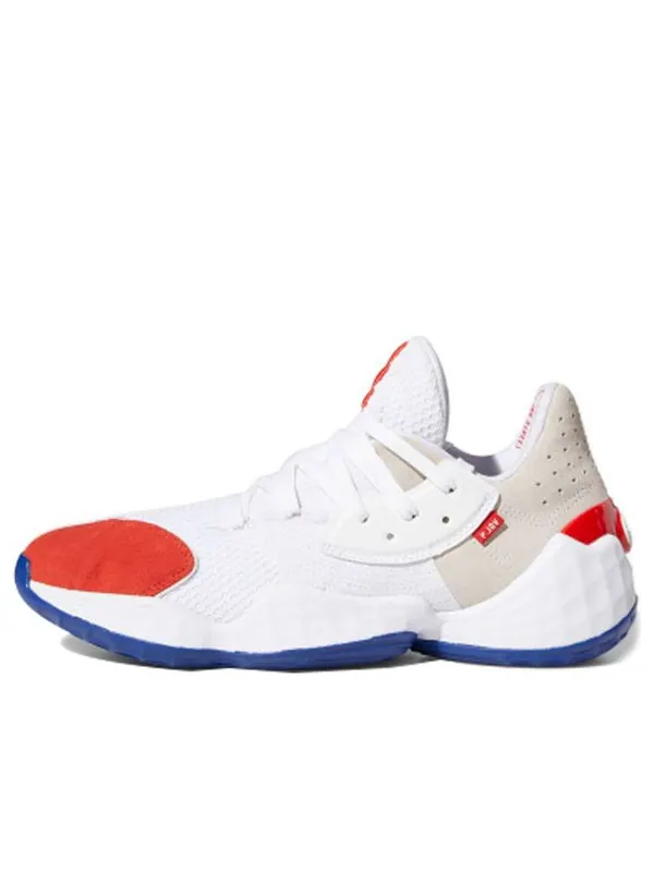 Кроссовки Harden Vol. 4 Adidas — изображение 1 из 4, белый/красный/синий