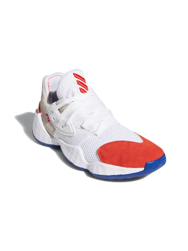 Кроссовки Harden Vol. 4 Adidas — изображение 2 из 4, белый/красный/синий