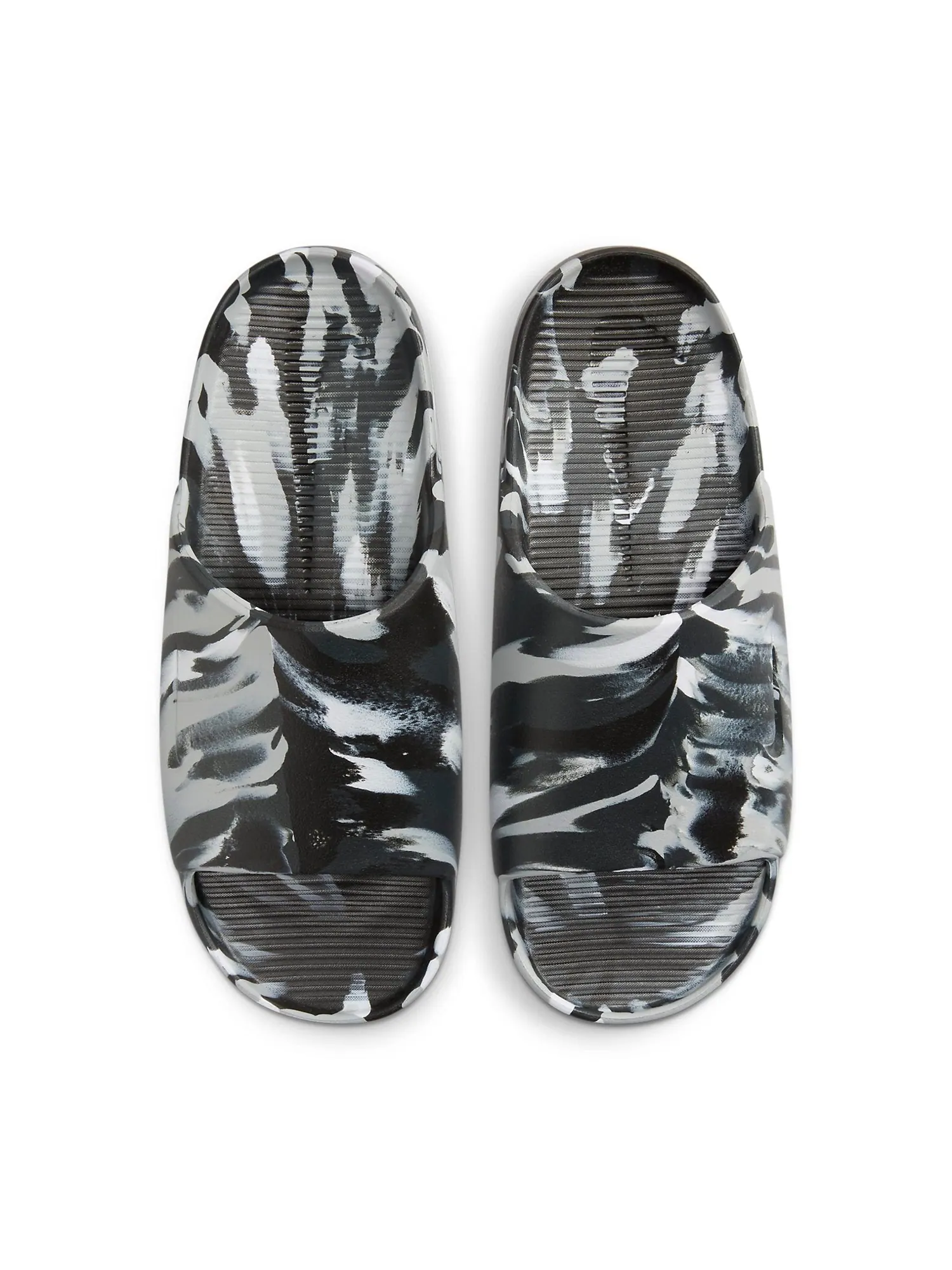 Слипоны Nike Calm Slide 'Marble Black Grey' FV5637-001 — изображение 4 из 6, черный серый