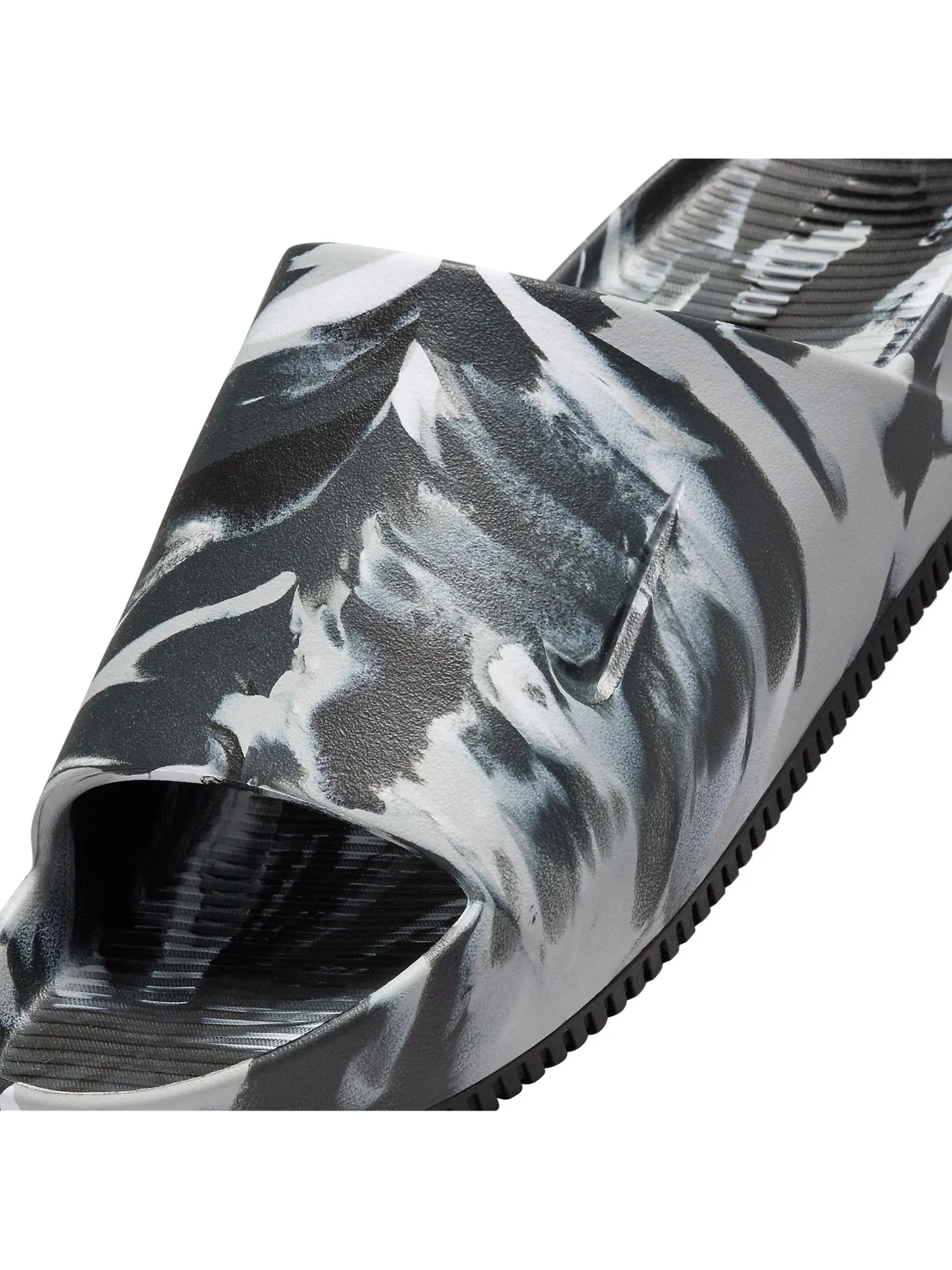 Слипоны Nike Calm Slide 'Marble Black Grey' FV5637-001 — изображение 6 из 6, черный серый