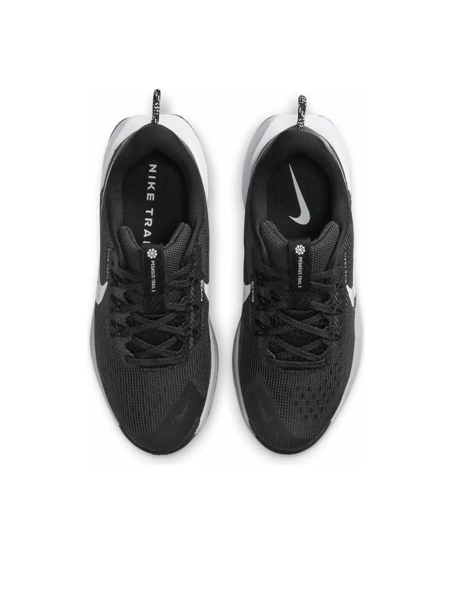 Кроссовки (GS) Nike React Pegasus Trail 5 'Black Anthracite Wolf Grey White' — изображение 4 из 6, черный