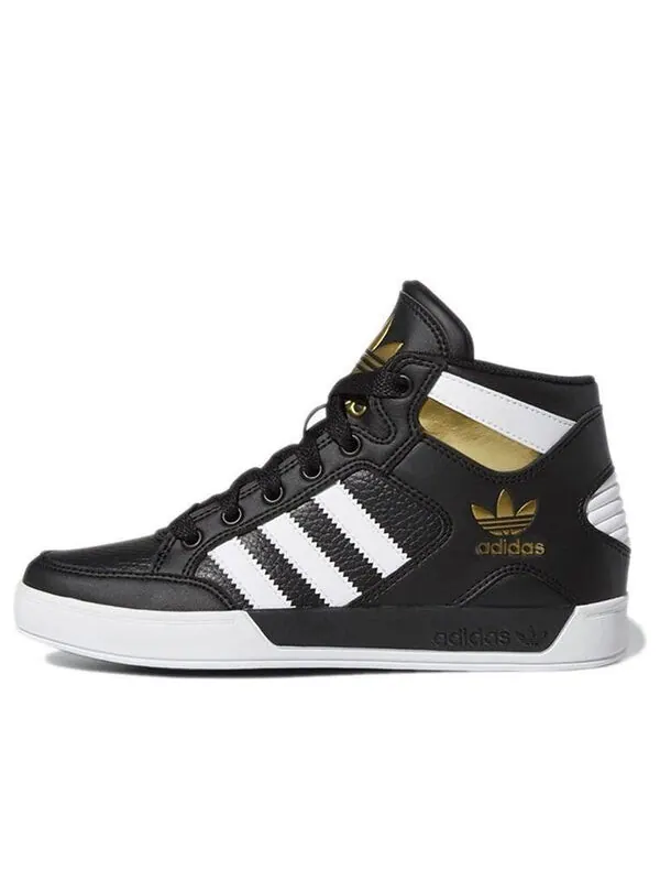 Кроссовки хард корт высокие j Adidas — изображение 1 из 4, черный/белый/золотистый