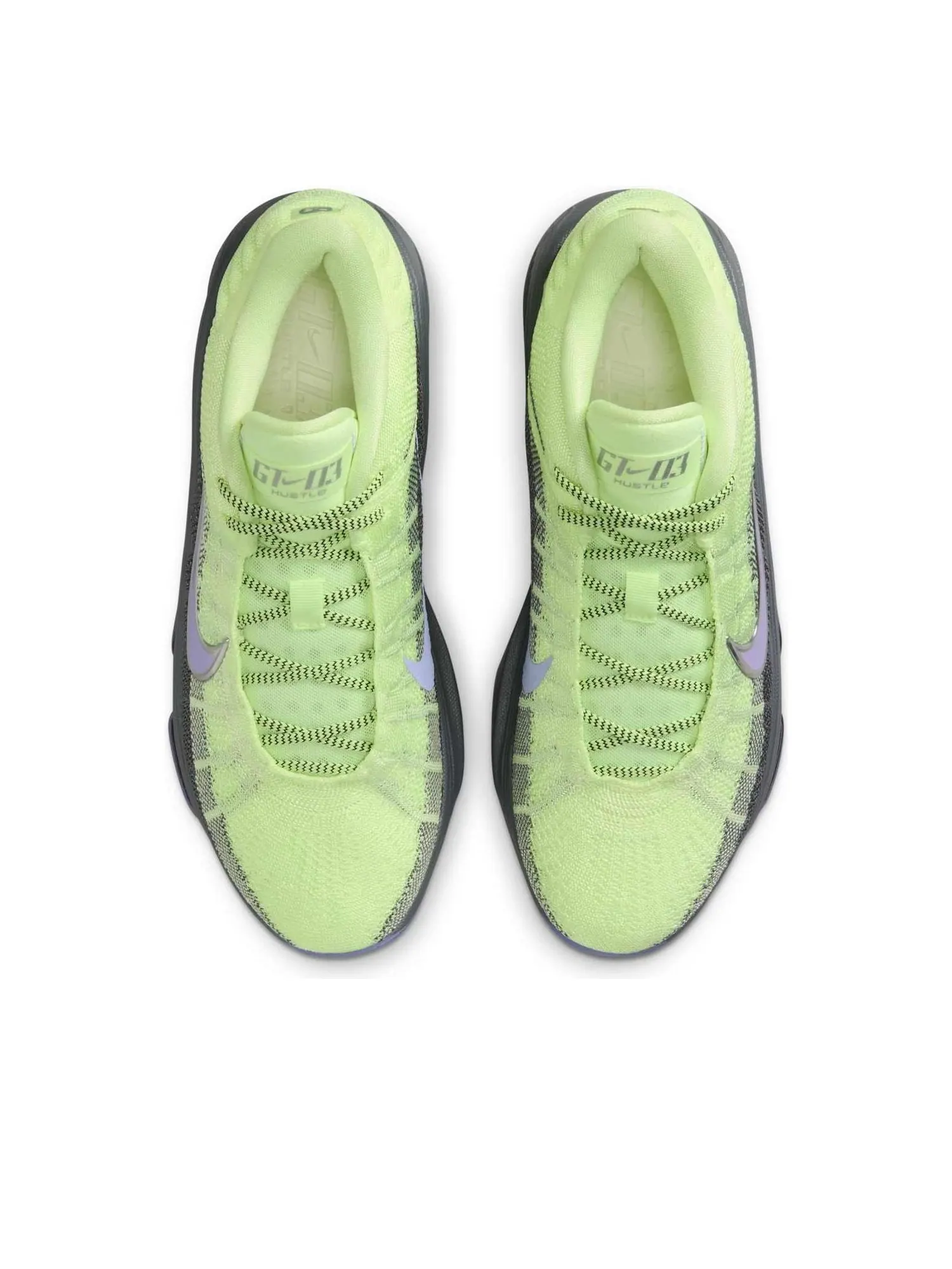 Кроссовки Nike G.T. Hustle 3 EP 'Barely Volt Metallic Silver' — изображение 2 из 6, зеленый