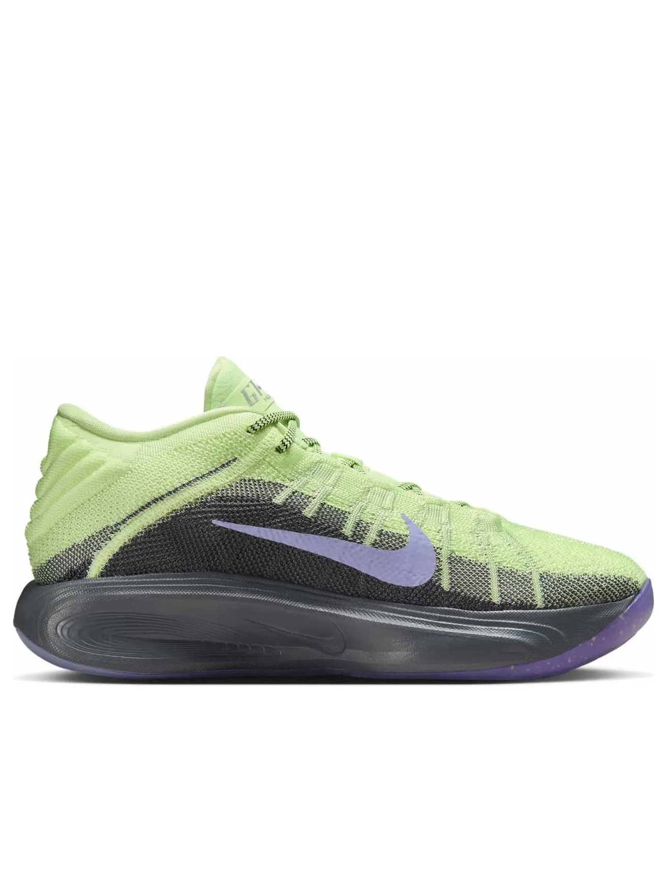 Кроссовки Nike G.T. Hustle 3 EP 'Barely Volt Metallic Silver' — изображение 6 из 6, зеленый