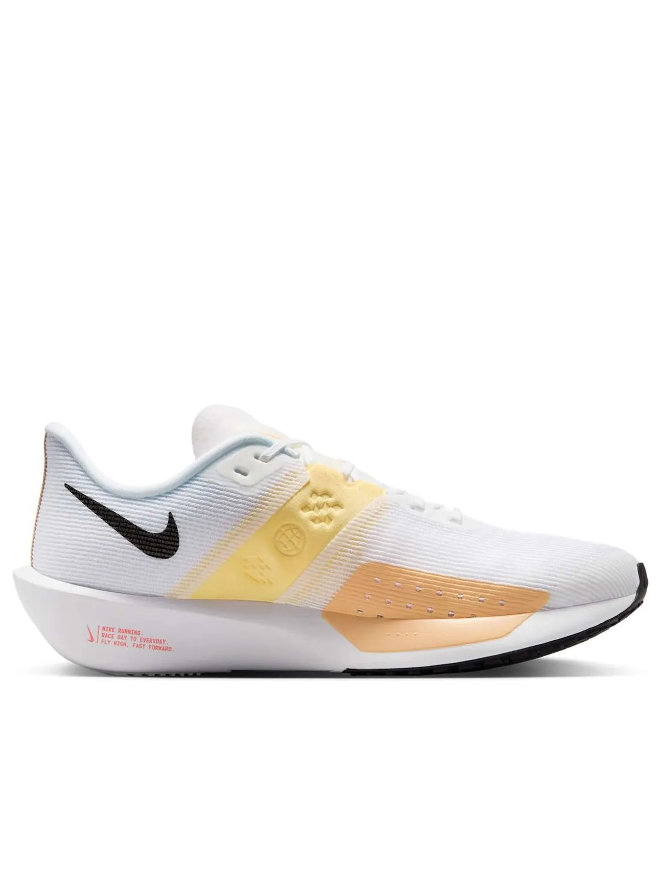 Кроссовки Nike Zoom Rival Fly 4 'White Black Orange Chalk' — изображение 2 из 6, белый