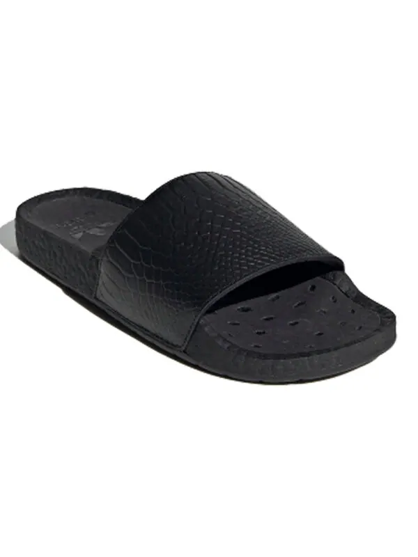 Тапочки adilette boost slides 'snakeskin' Adidas — изображение 2 из 4, черный