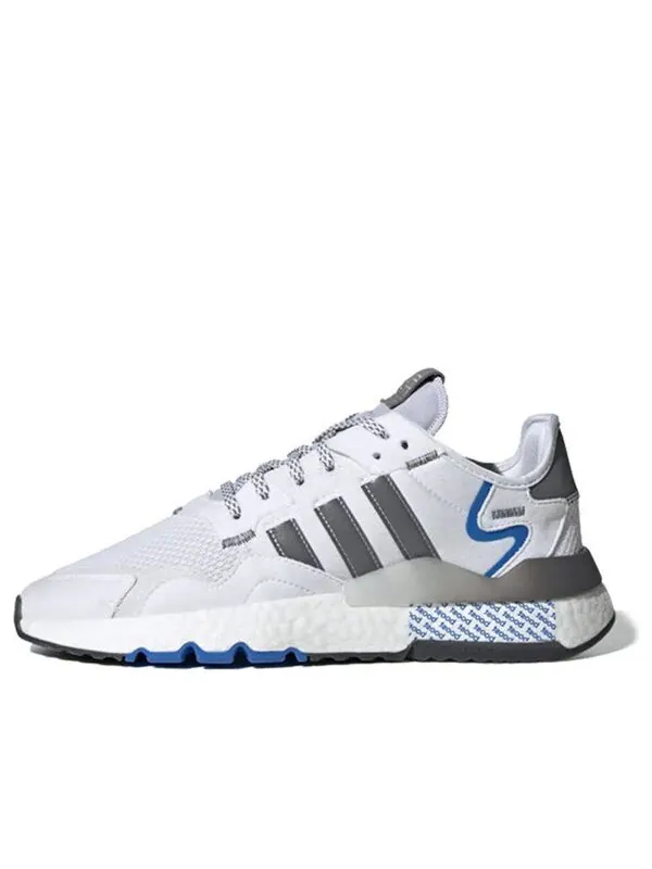 Кроссовки оригинальные nite jogger Adidas — изображение 1 из 4, серый/белый/синий