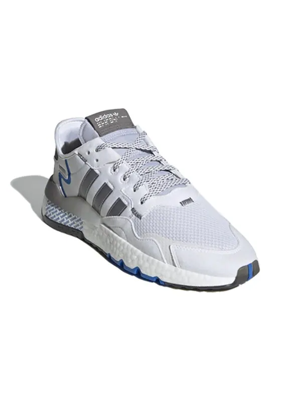 Кроссовки оригинальные nite jogger Adidas — изображение 2 из 4, серый/белый/синий