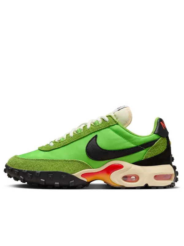 Кроссовки air max waffle 'action green altitude green' Nike — изображение 1 из 4, зеленый/черный/оранжевый