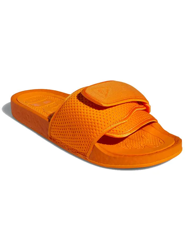 Тапочки x pharrell boost slides Adidas — изображение 3 из 4, оранжевый
