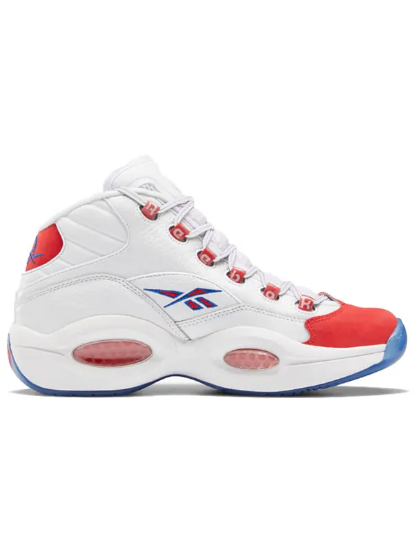 Кроссовки question mid 'double cross' Reebok — изображение 2 из 4, белый