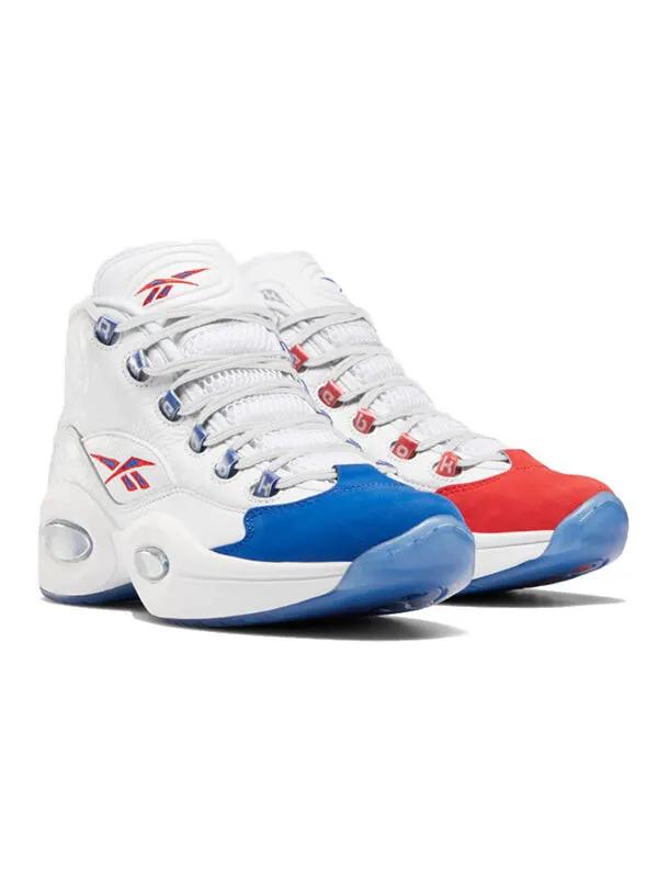 Кроссовки question mid 'double cross' Reebok — изображение 3 из 4, белый