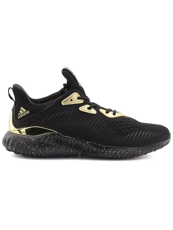 Кроссовки alphabounce 1 burner Adidas — изображение 2 из 4, черный/золотистый