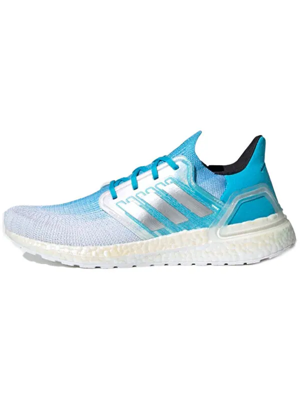 Кроссовки ультрабуст 20 Adidas — изображение 2 из 4, синий/серебристый/белый