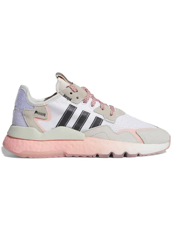 Кроссовки оригинальные nite jogger Adidas — изображение 2 из 4, белый/коричневый/розовый