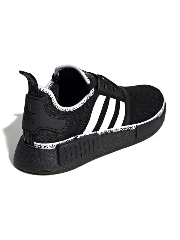 Кроссовки nmd_r1 Adidas — изображение 4 из 4, черный/белый