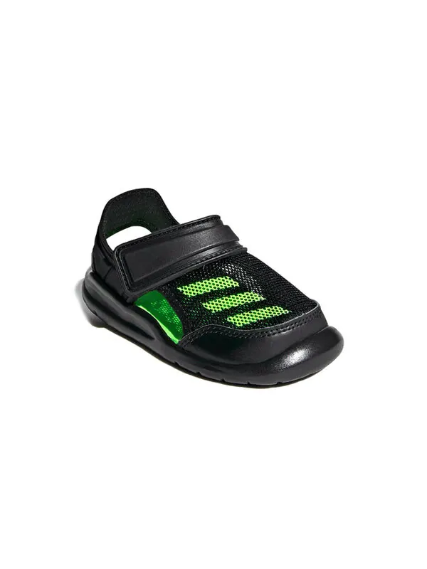 Сандалии fortaswim i velcro casual сандалии Adidas — изображение 3 из 4, черный/зеленый