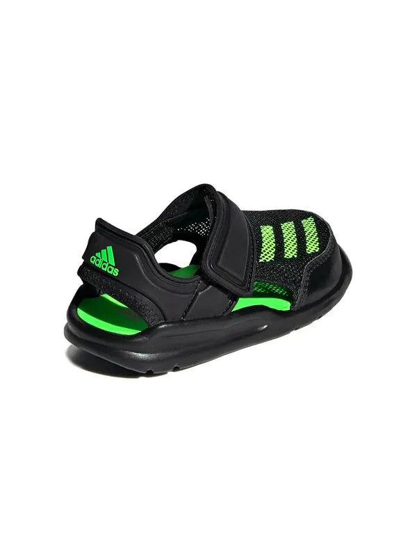Сандалии fortaswim i velcro casual сандалии Adidas — изображение 4 из 4, черный/зеленый