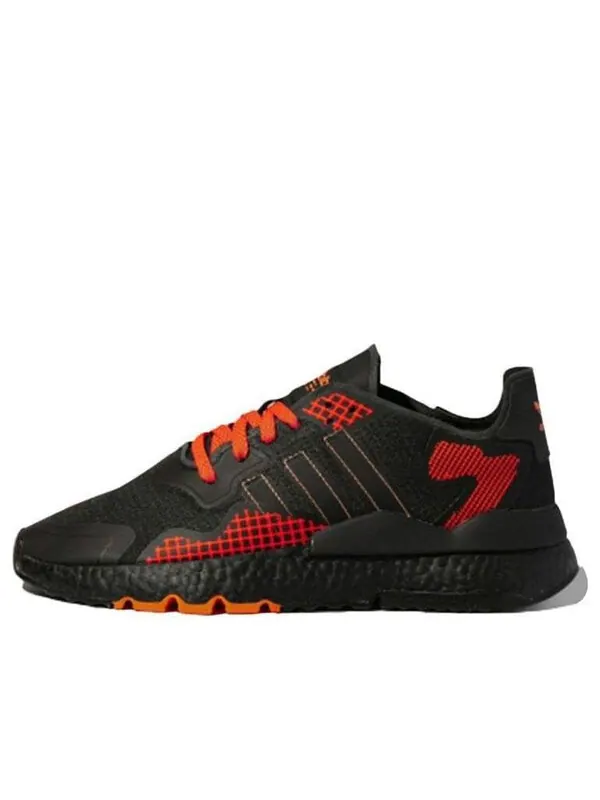 Кроссовки оригинальные nite jogger tech Adidas — изображение 1 из 4, черный/красный