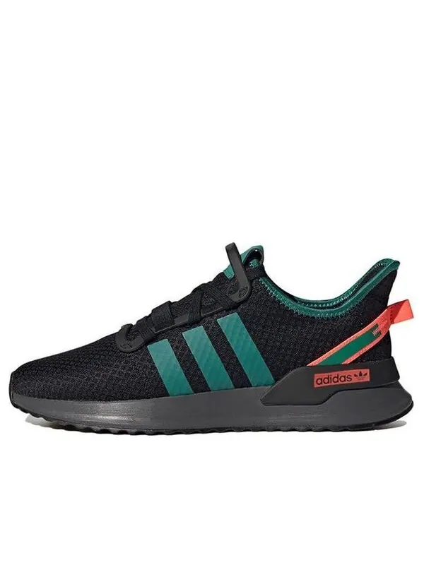 Кроссовки оригиналы u_path run Adidas — изображение 1 из 4, черный/зеленый