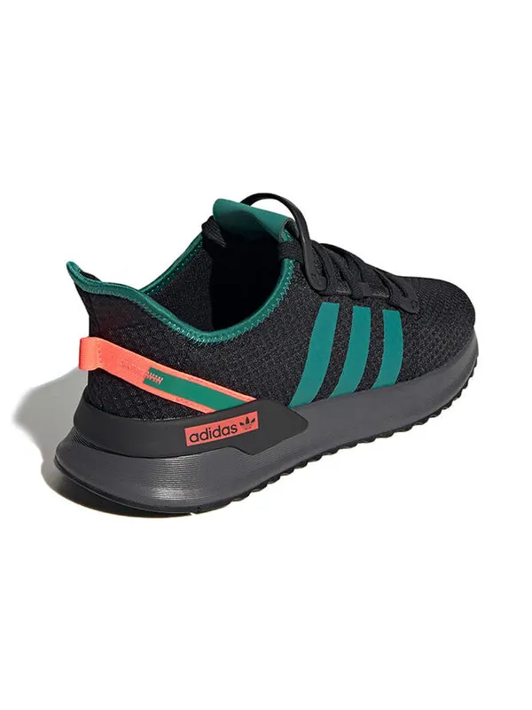 Кроссовки оригиналы u_path run Adidas — изображение 4 из 4, черный/зеленый