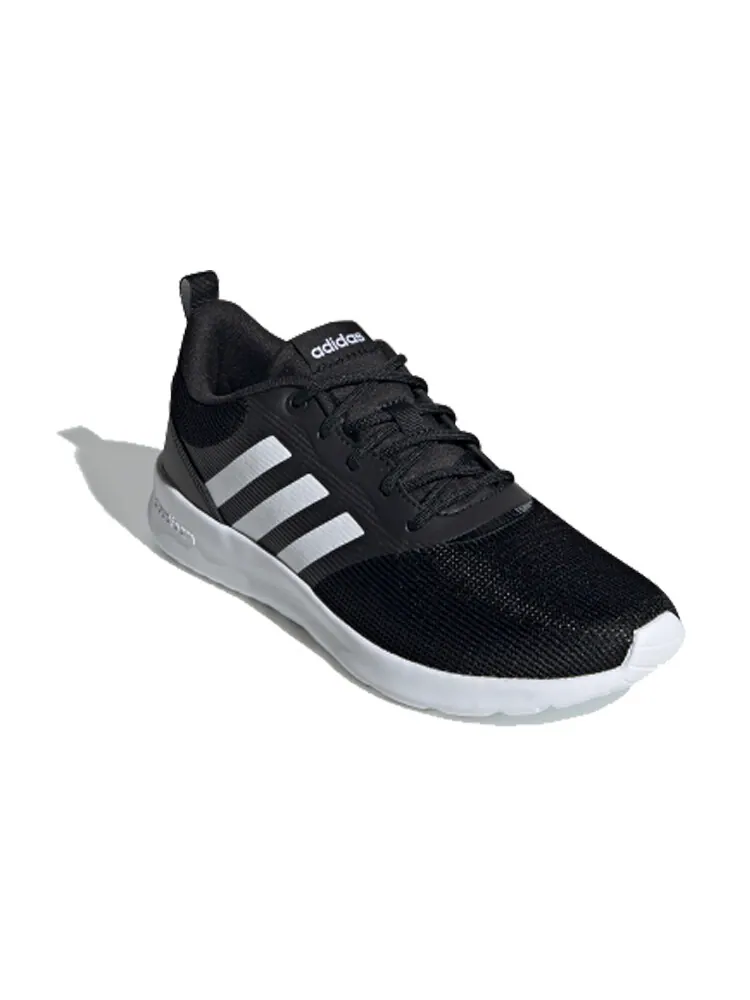 Кроссовки Qt Racer 2.0 Lifestyle женские с низким верхом, черные/белые Adidas Neo — изображение 2 из 5