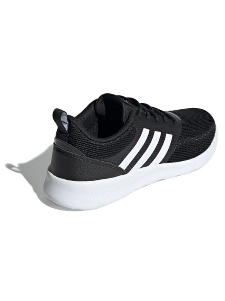 Кроссовки Qt Racer 2.0 Lifestyle женские с низким верхом, черные/белые Adidas Neo — изображение 3 из 5