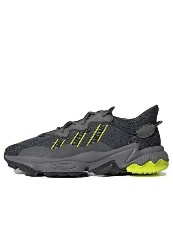 Кроссовки ozweego tr Adidas — изображение 1 из 4, серый/черный/желтый