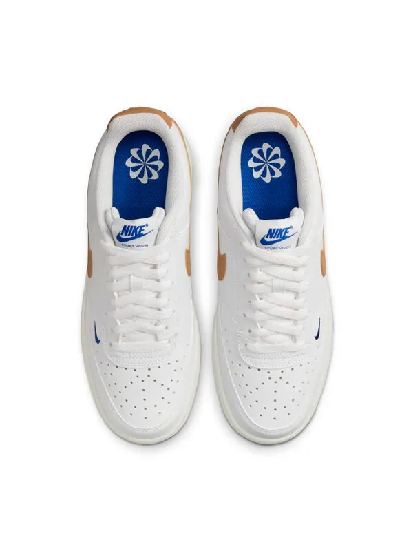Кроссовки court vision low next nature 'white flax' Nike — изображение 4 из 4, белый
