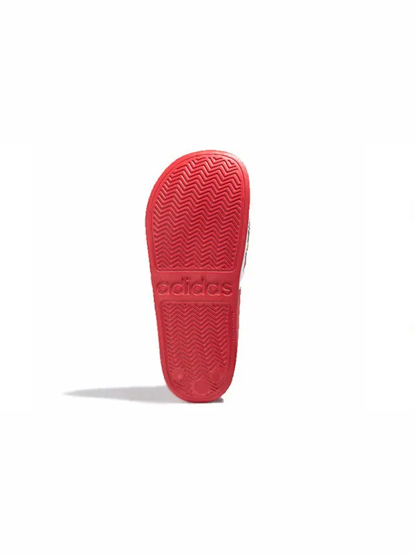 Тапочки pokmon x neo adilette shower red shoe 'red white' Adidas — изображение 4 из 4, красный/белый