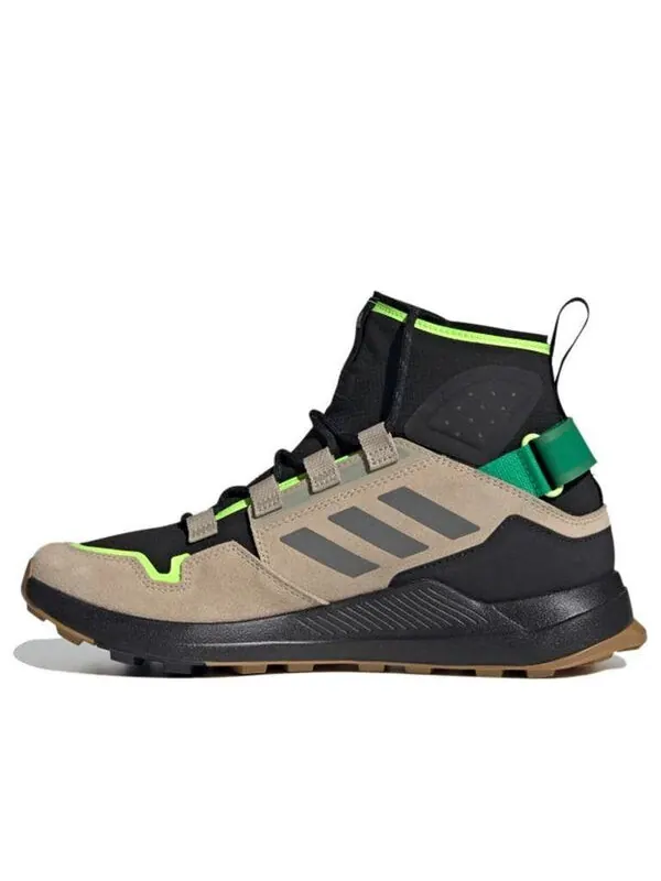 Кроссовки adidas Terrex Hikster Mid 'Black Brown Green' — изображение 1 из 4