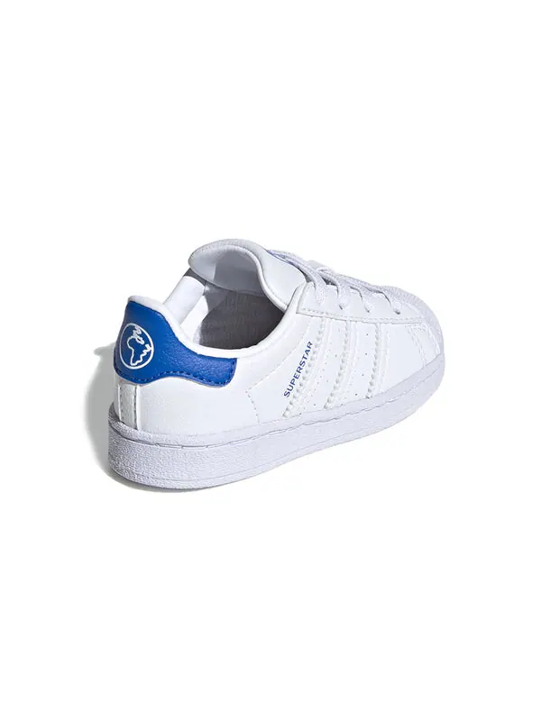 Кроссовки оригиналы суперзвезда el i Adidas — изображение 4 из 4, белый/синий