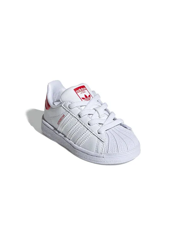 Кроссовки оригиналы суперзвезда el i Adidas — изображение 3 из 4, белый/красный